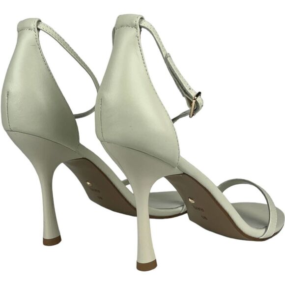 New Raye Women 9.5 US Lizz Heel White Leather Sandals Open-toe Shoes  $190 - Picture 5 of 9